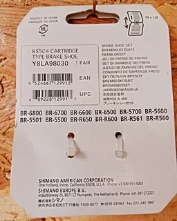 Shimano Ultegra R55C4 Cartridge Brake Shoe Set — 1 Pair (Y8LA98030)