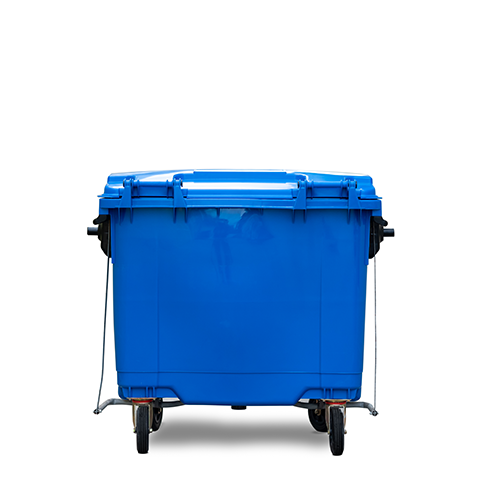 Plastic Dustbin 660L with metal pedal _1