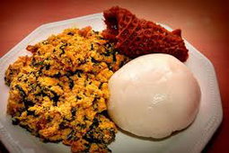 Egusi Soup with Kpomo & Fish