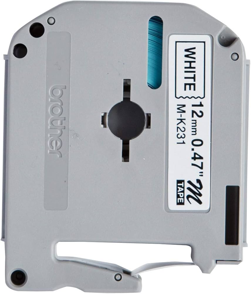 Ruban plastique pour étiqueteuse M-K231BZ Brother original_1