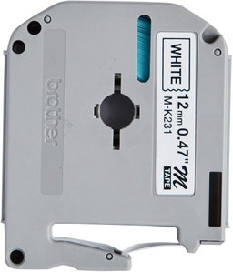 Ruban plastique pour étiqueteuse M-K231BZ Brother original