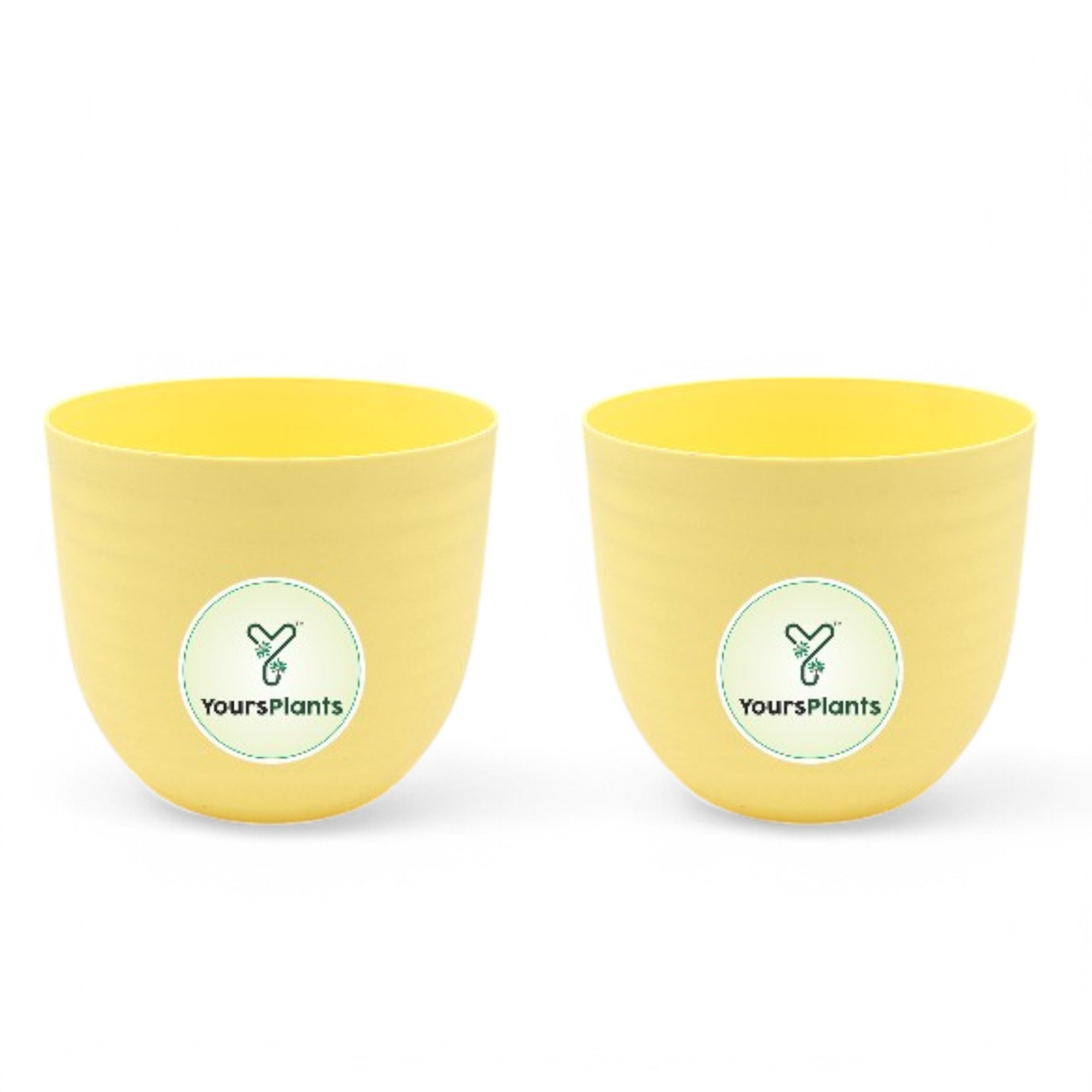 Verona Plants Pot for Home & Office Decor {Pack of 2} Yellow_5