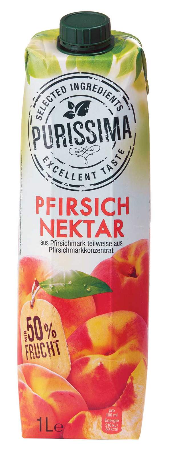 Nectar piersici 50% 1L, Purissima