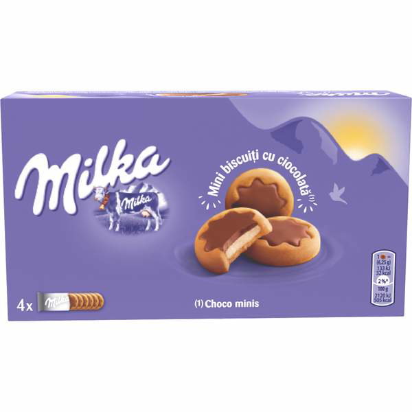 Biscuiti choco minis, Milka