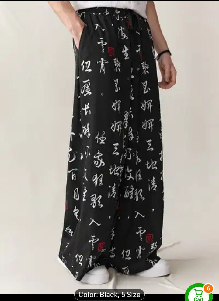 Men open legs casual trouser_0