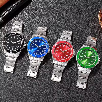 Fashion Men's Business Steel Band Watch Men's Quartz Watch_0