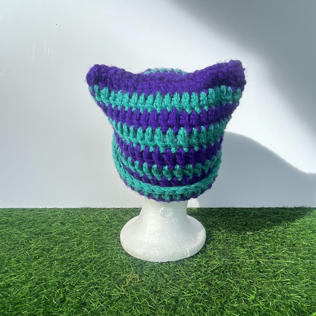 Striped Cat Ear Beanie_2