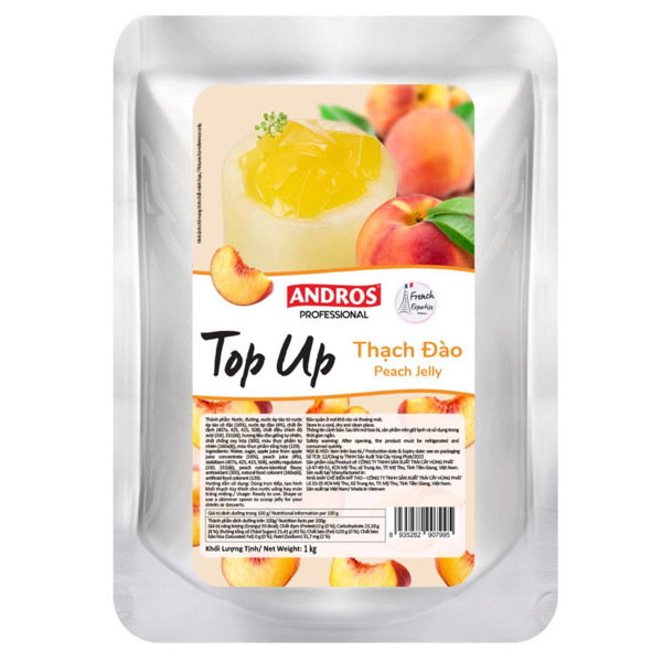 Andros Peach Top Up Jelly 1kg_0