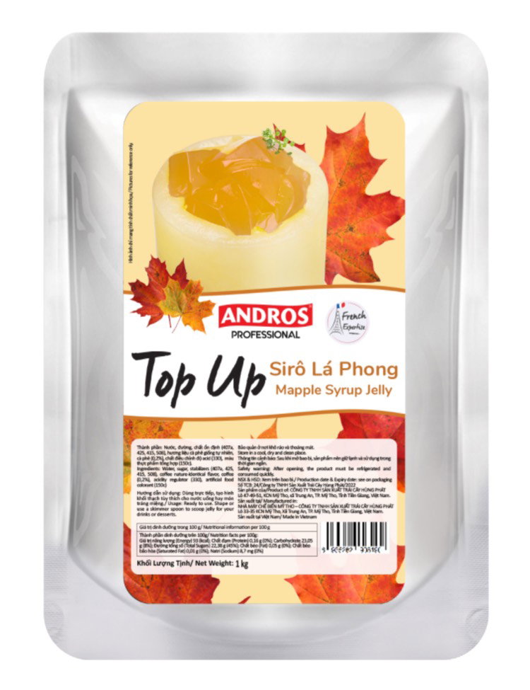 Andros Maple Flavoured Top Up Jelly 1kg_0