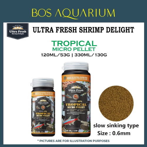 Ultra Fresh Shrimp Delight TROPICAL micro pellet (120ml /330ml) Sinking type_0