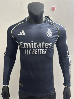 REAL MADRID AWAY JERSEY Long sleeve 2025/26