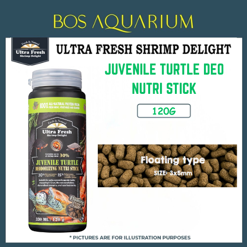 Ultra Fresh Shrimp Delight JUVENILE TURTLE DEO NUTRI STICK 330ML/120G_0