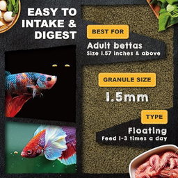 Ultra Fresh Shrimp Delight BETTA PRO SHRIMP PELLET  60ML/20G