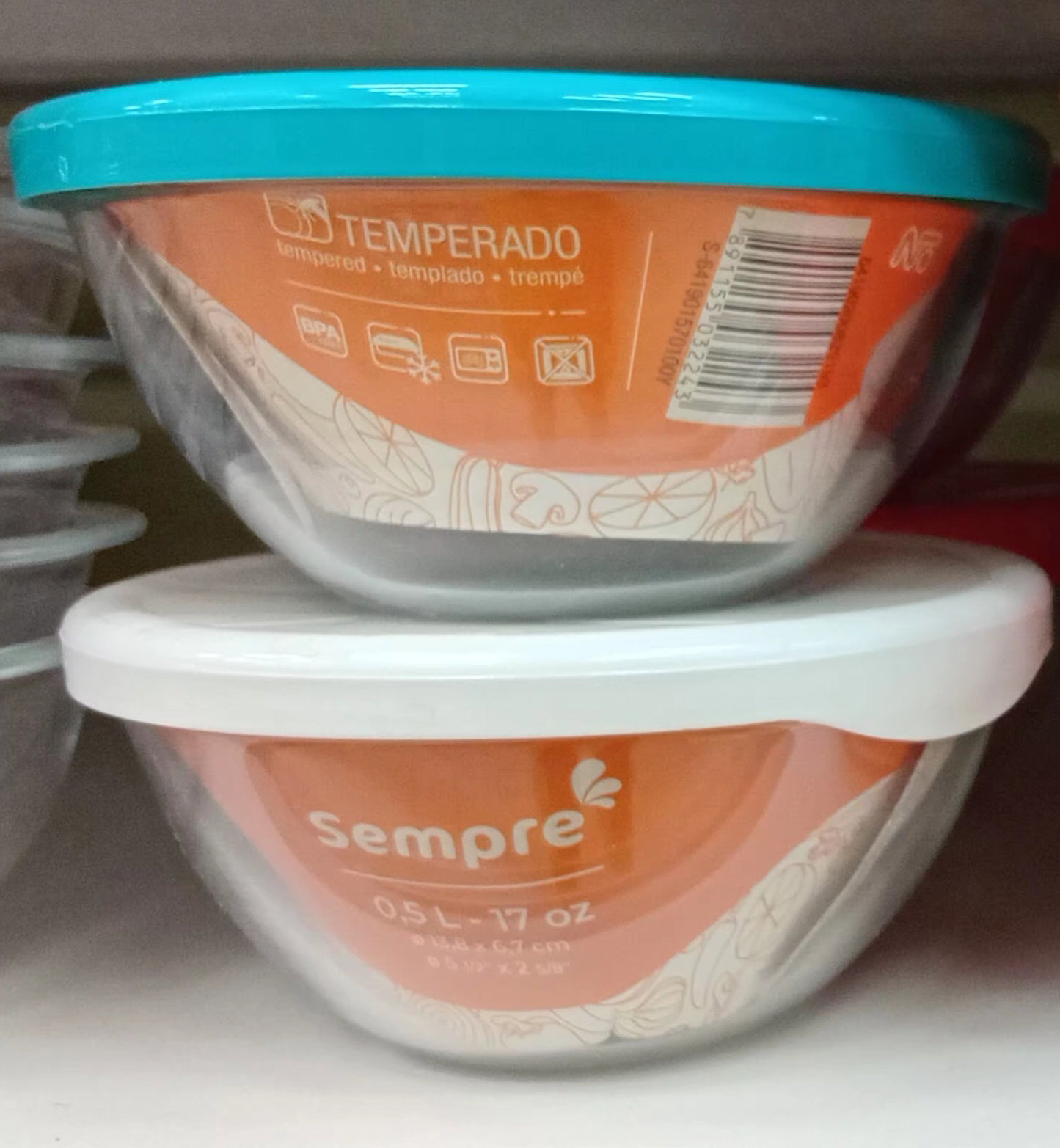 Sempre Mix. Bowl Lid 500ml 1'S_0