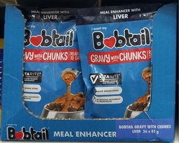 Bobtail Gravy Chunks Liver Flav 85gr