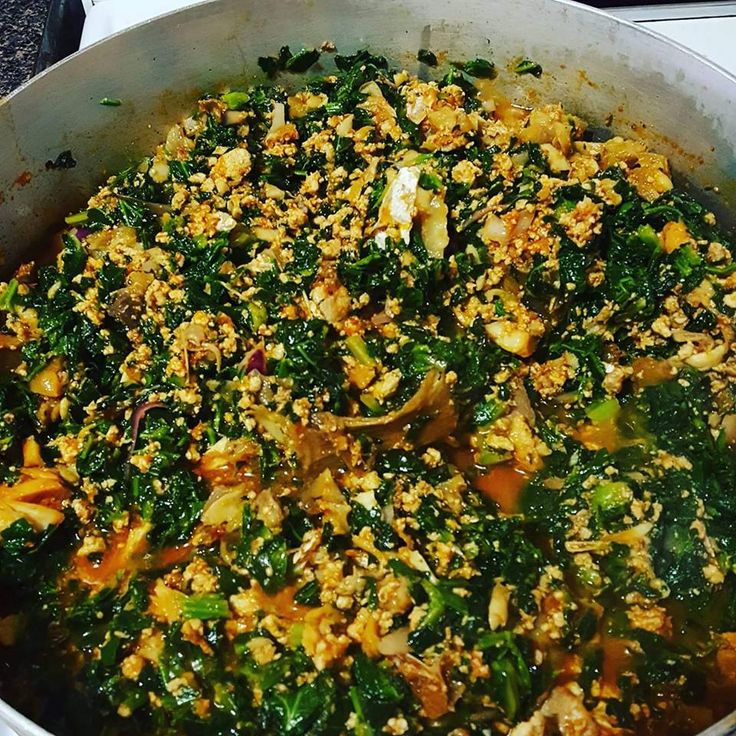 Sauce Légume Amanvivè - Pâte Noire/Pâte Blanche/Agbéli/Akassa - CHEZ DEDE_1