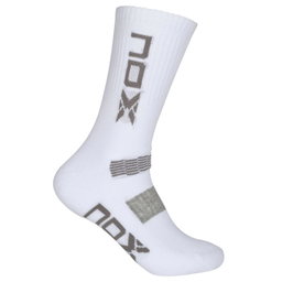 NOX Men's MC White Socks (Grey Logo)