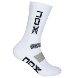 NOX Men's MC White Socks (Blue Logo)