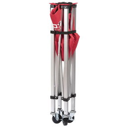 NOX Foldable Ball Basket With Wheels, Red