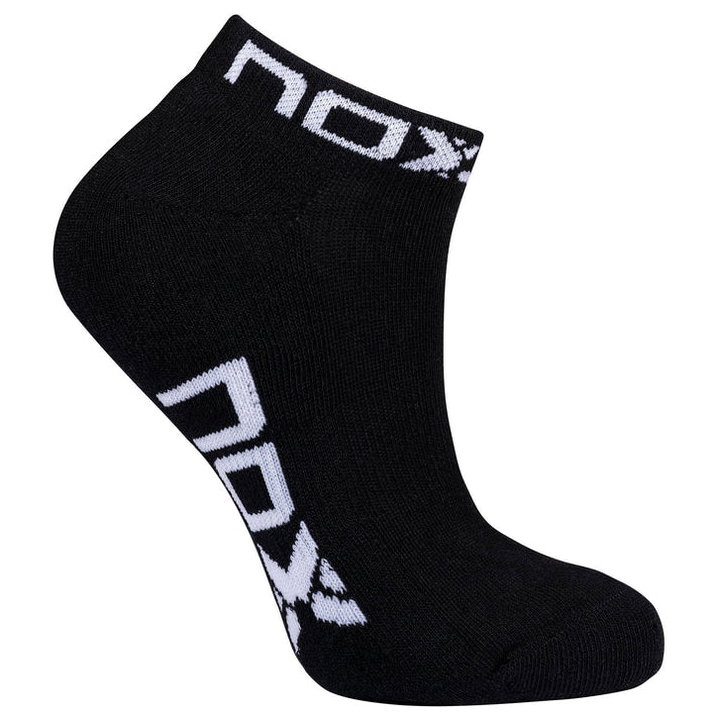 NOX Women Ankle Socks Black (White Logo)_0