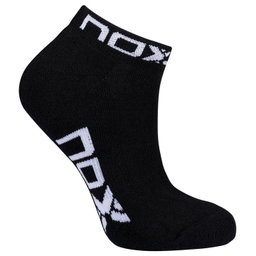 NOX Women Ankle Socks Black (White Logo)