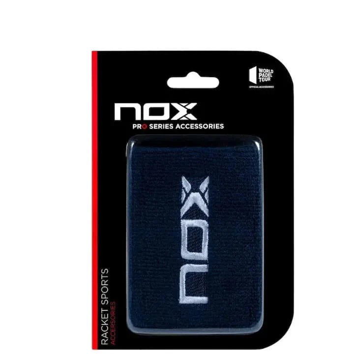 NOX 2 Wristbands Blue (White Logo)