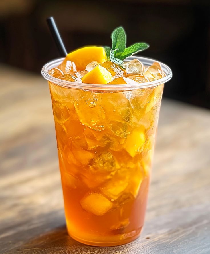 Thรฉ vert ร la mangue