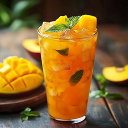 Thé vert à la mangue