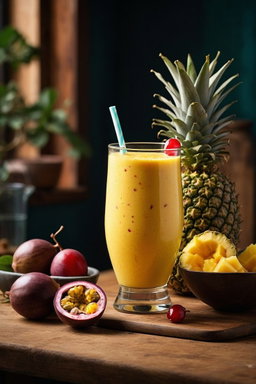 Thé vert à au fruit de la passion et a l'ananas