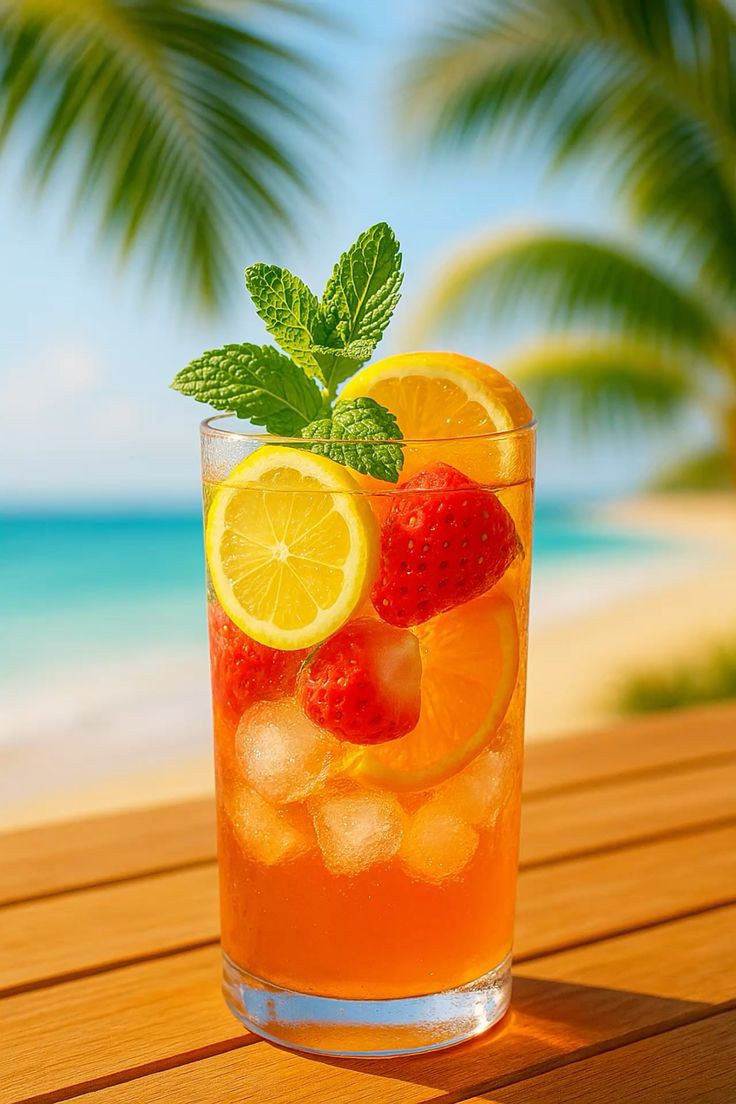 Thé vert aux fruits cocktail_1