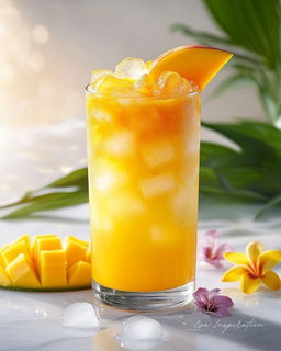 Thé vert aux fruits cocktail