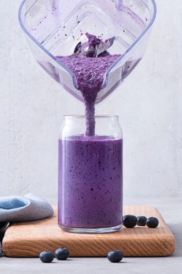 Milkshakes a la myrtille