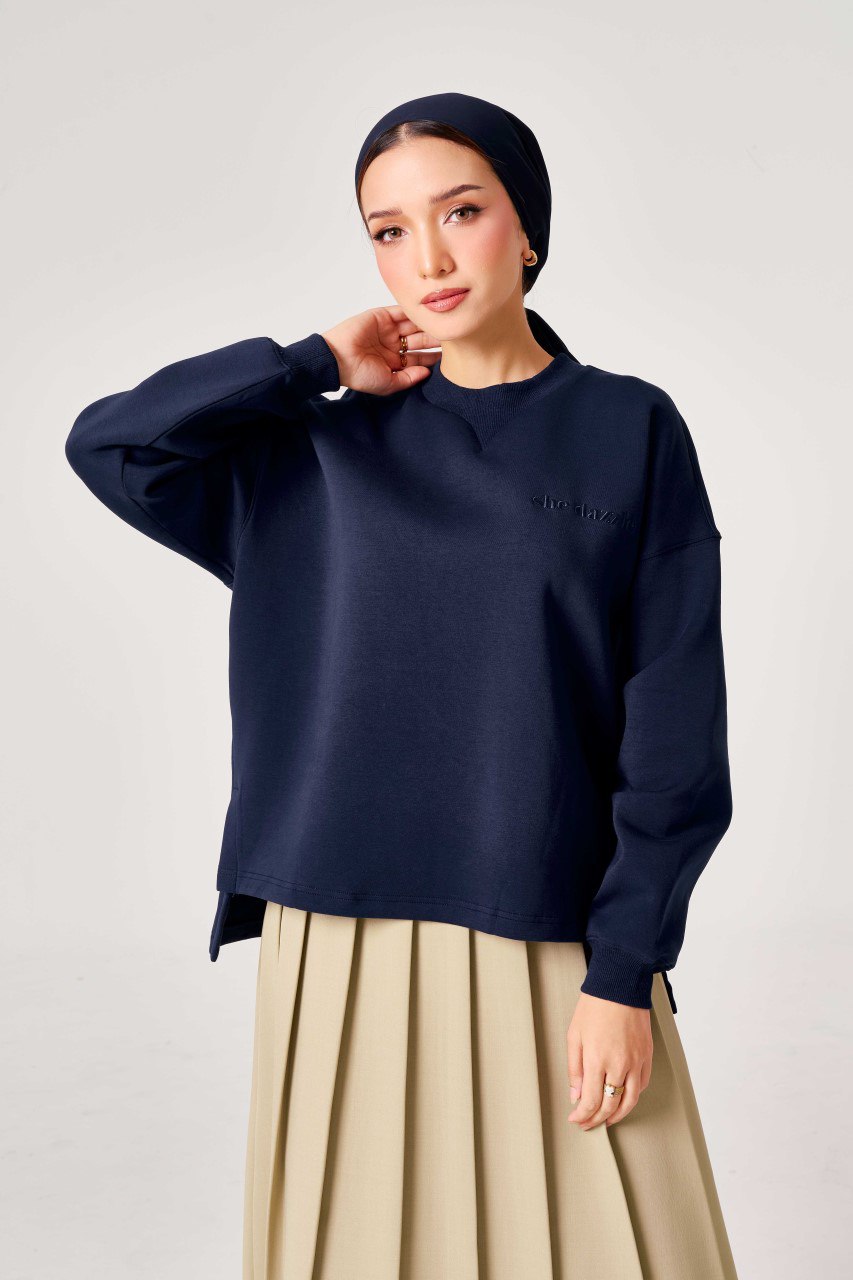 She Dazzle Elora Jumper - Navy Blue_2