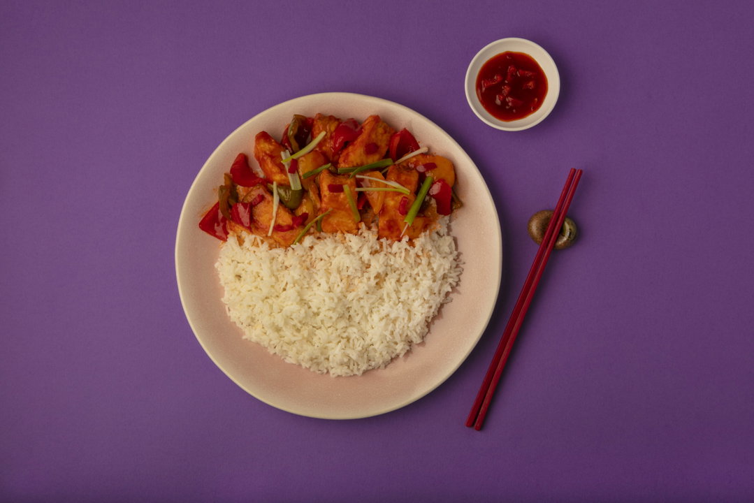 Chillie Fish with Rice