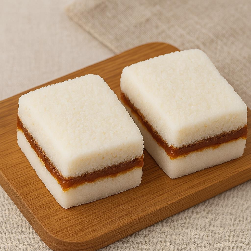 Honey steamed rice cake (6cm×6cm small size 2pcs)