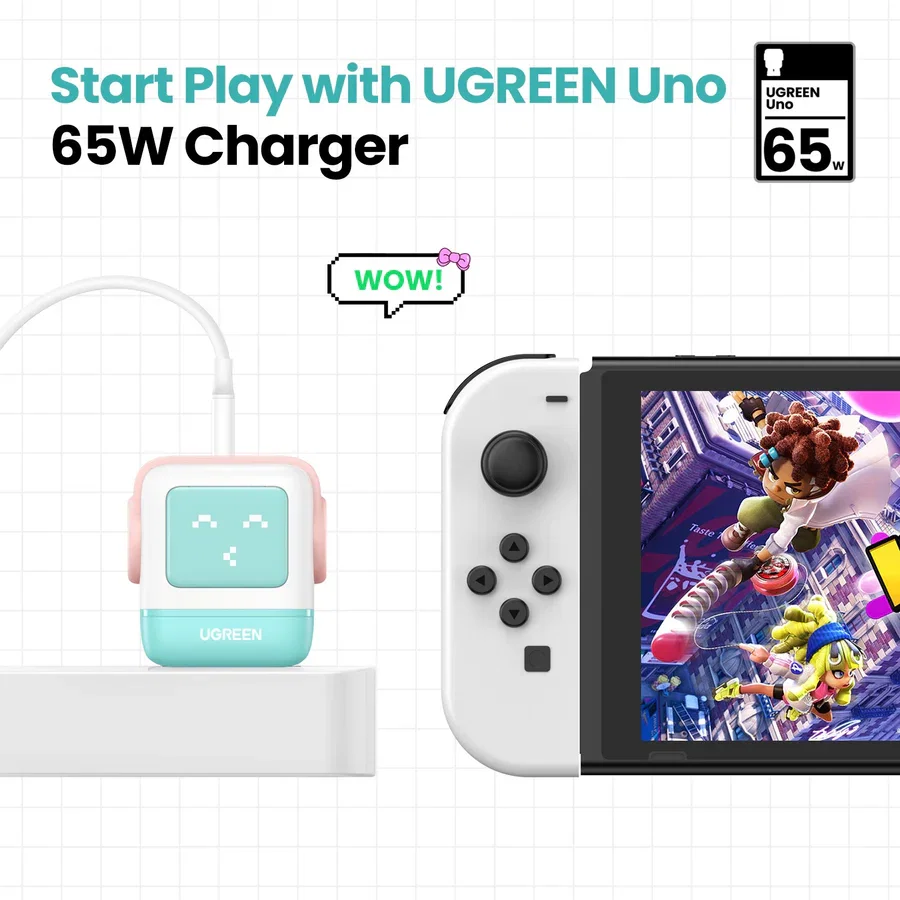UGREEN Uno Charger 65W (Cyan)_1