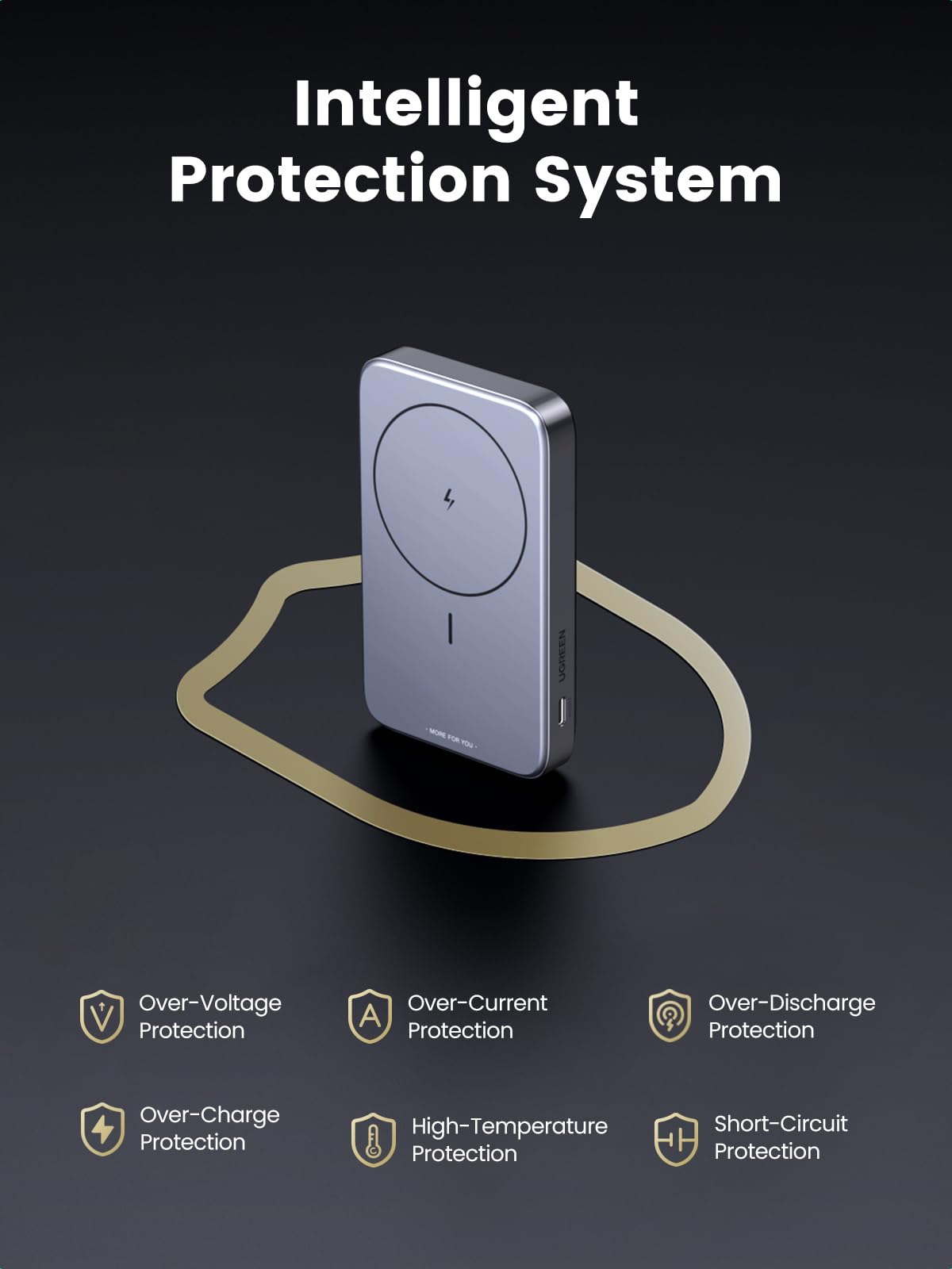 UGREEN Foldable Kickstand Magnetic Battery | 10000mAh_0