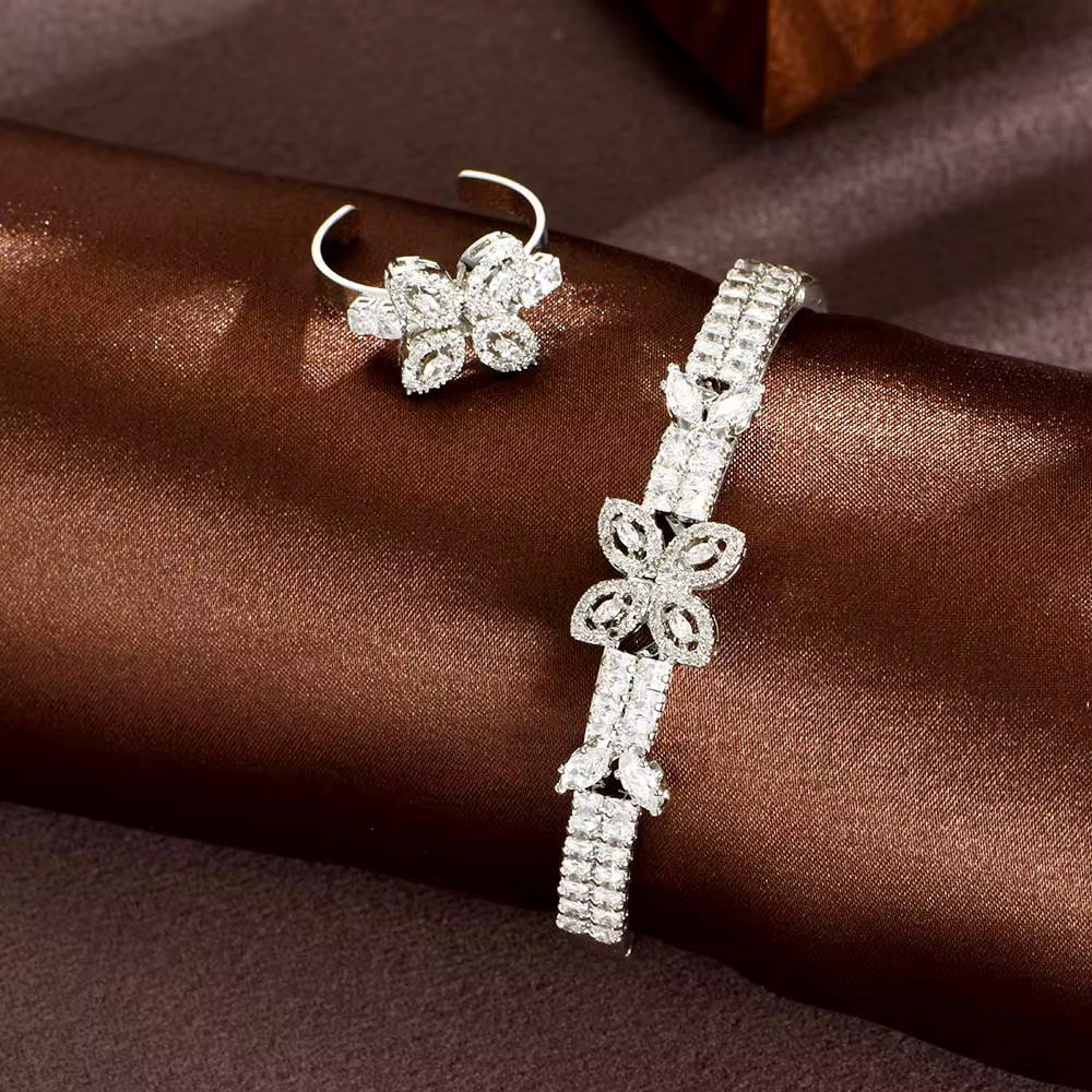 Zirconia Bangle-Ring Set_0