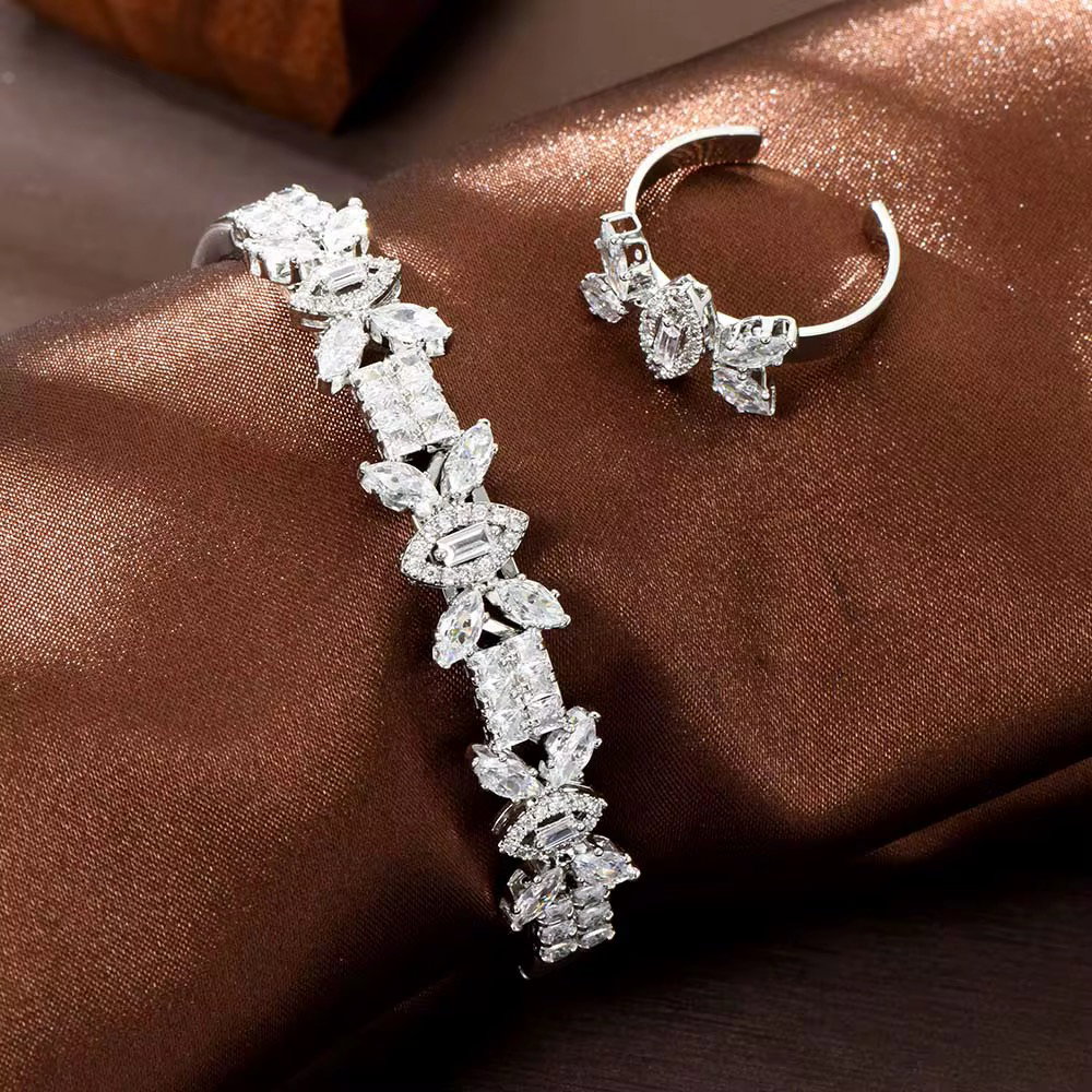 Zirconia Bangle-Ring Set_0