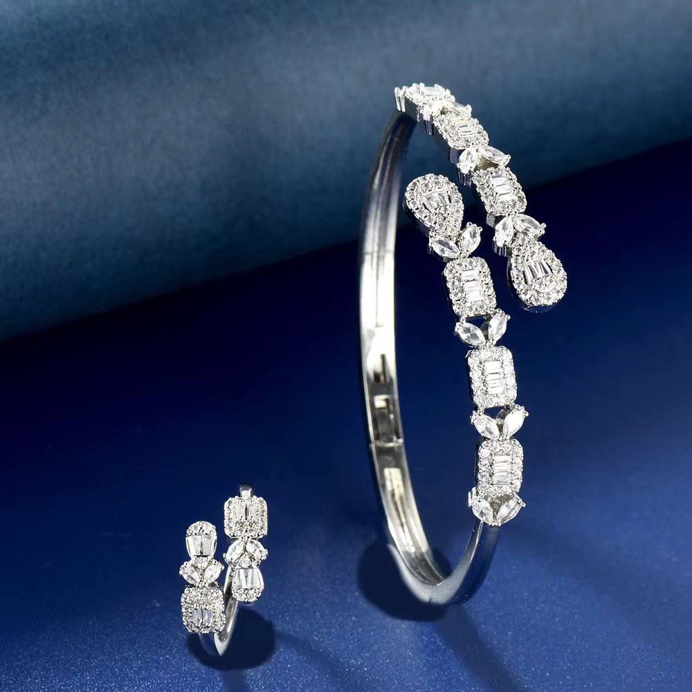 Zirconia Bangle-Ring Set_0