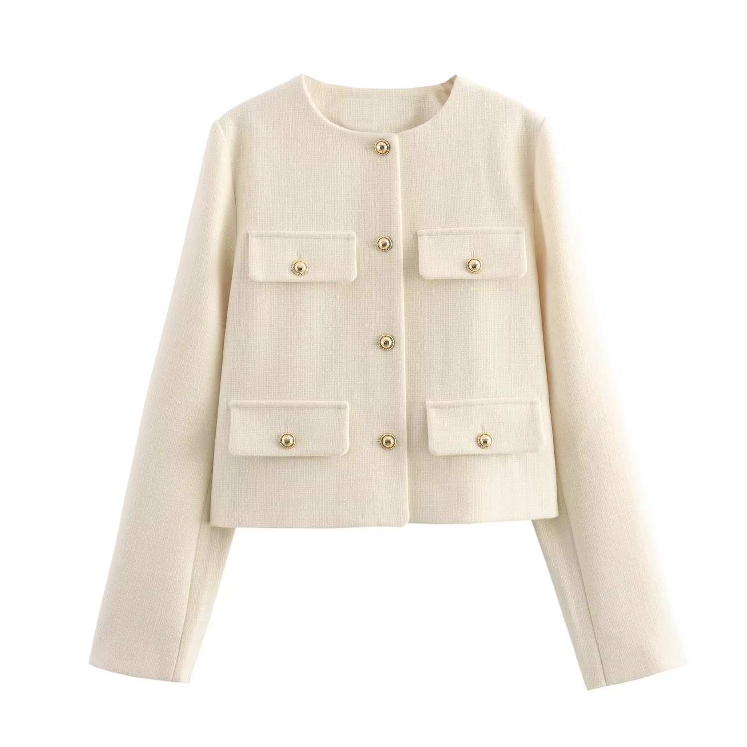 Korean Crop Blazer Coat_0