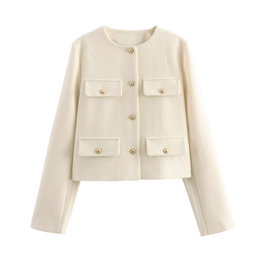 Korean Crop Blazer Coat