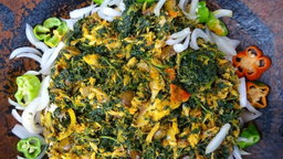 Sauce Légume Amanvivè - Pâte Noire/Pâte Blanche/Agbéli/Akassa - CHEZ DEDE