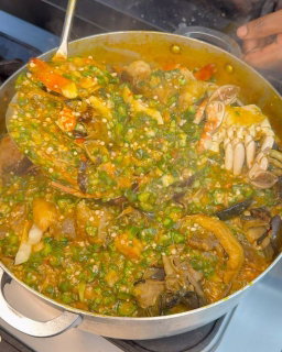 Sauce Gombo - Pâte Noire/Pâte Blanche/Agbéli/Akassa - CHEZ DEDE