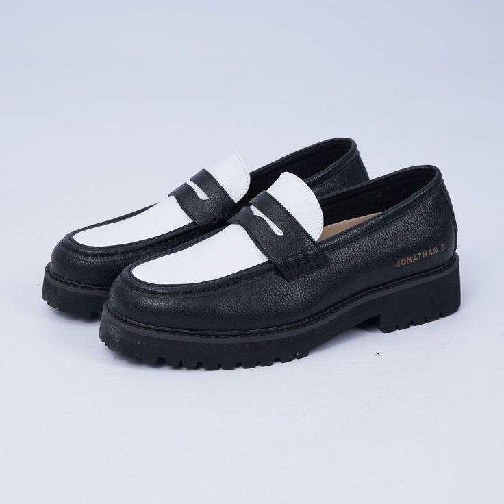 MocassinsBicolores Luxe en Cuir