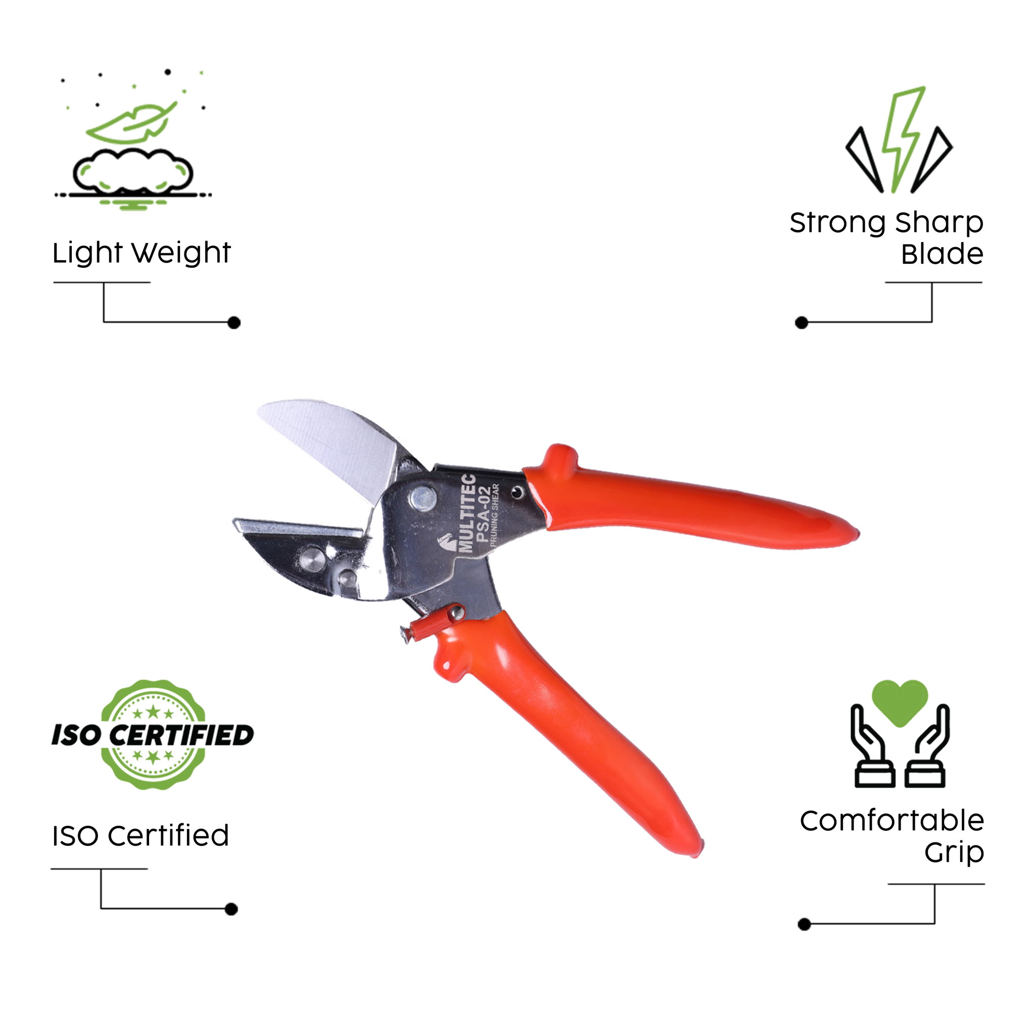 Anvil Pruning Shear Orange -PSA 02_1