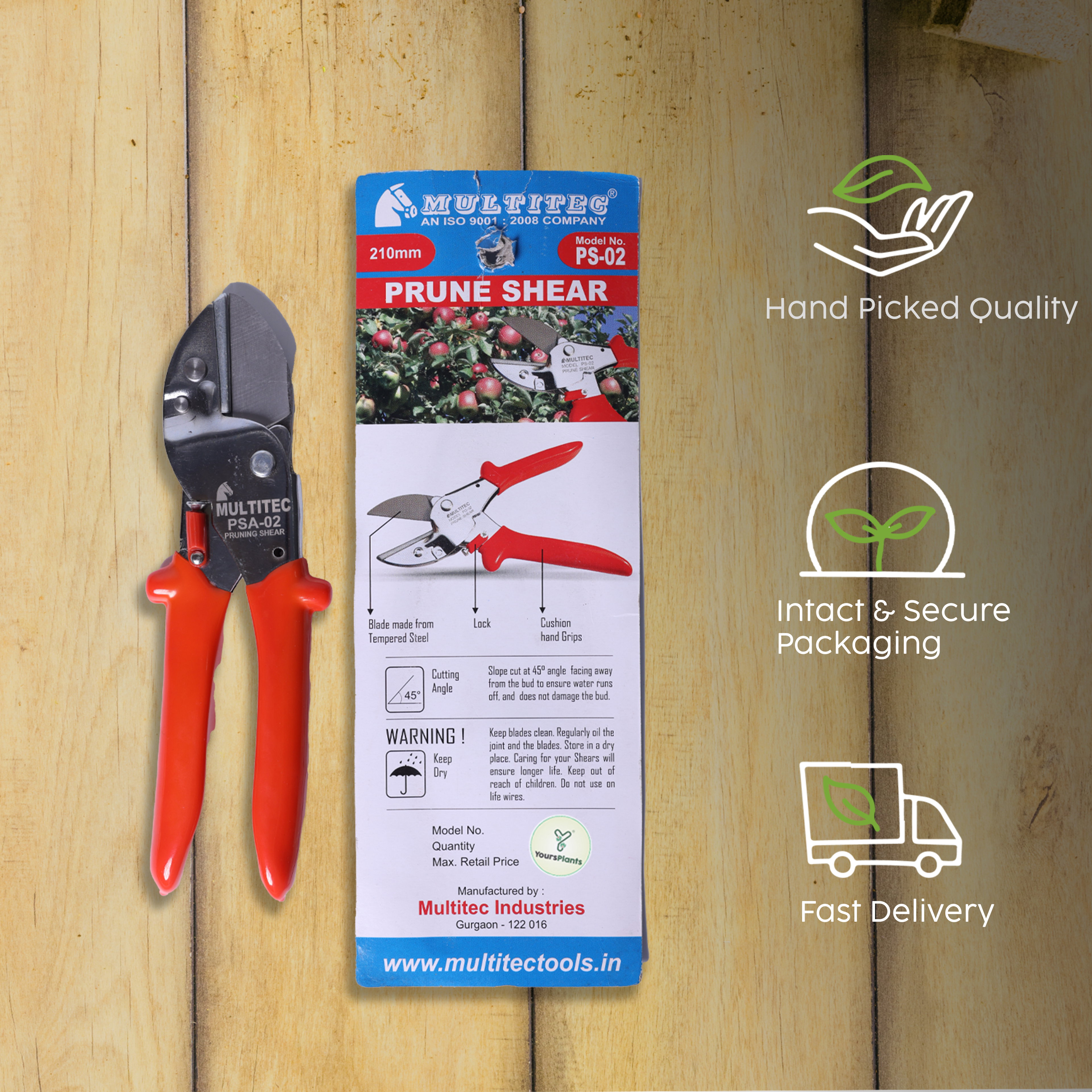 Anvil Pruning Shear Orange -PSA 02_6