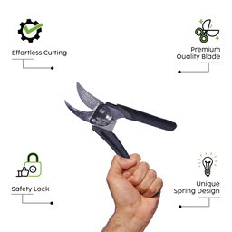 Heavy Duty Bypass Pruning Shears | Black PSB-05