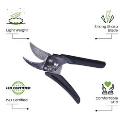 Heavy Duty Bypass Pruning Shears | Black PSB-05