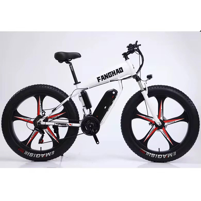 Fat Tire Electric Bike Waterproof Electric Fat Bike Kit Front 500w Downhill Bicycle_1